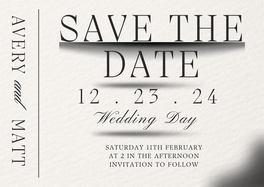 Editable Save The Date Card Template (instant download)